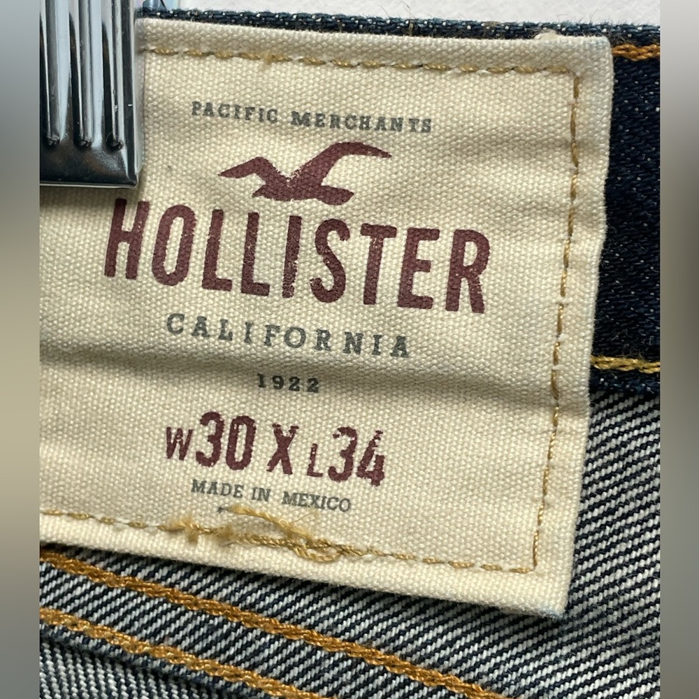 Hollister Men's Dark Blue Denim Jeans W30 L34